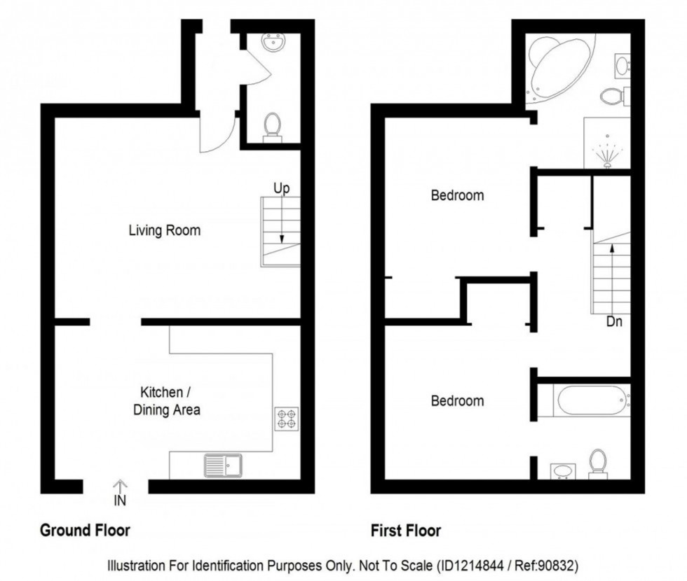 Floorplan for Inshes Mews, Inverness, IV2