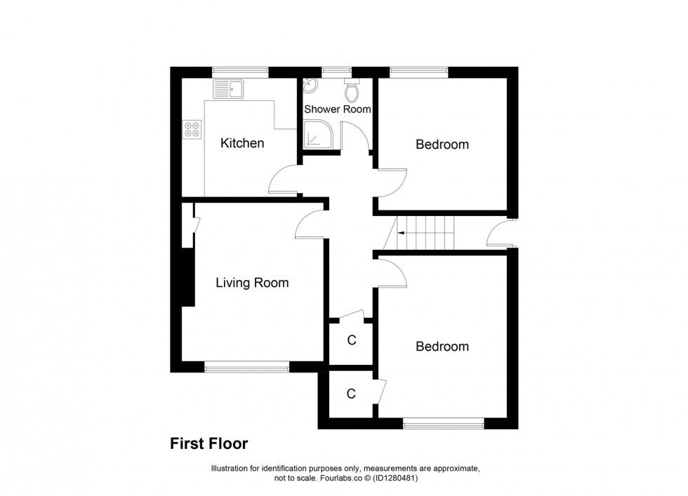 Floorplan for Woodside Way, Glenrothes, KY7