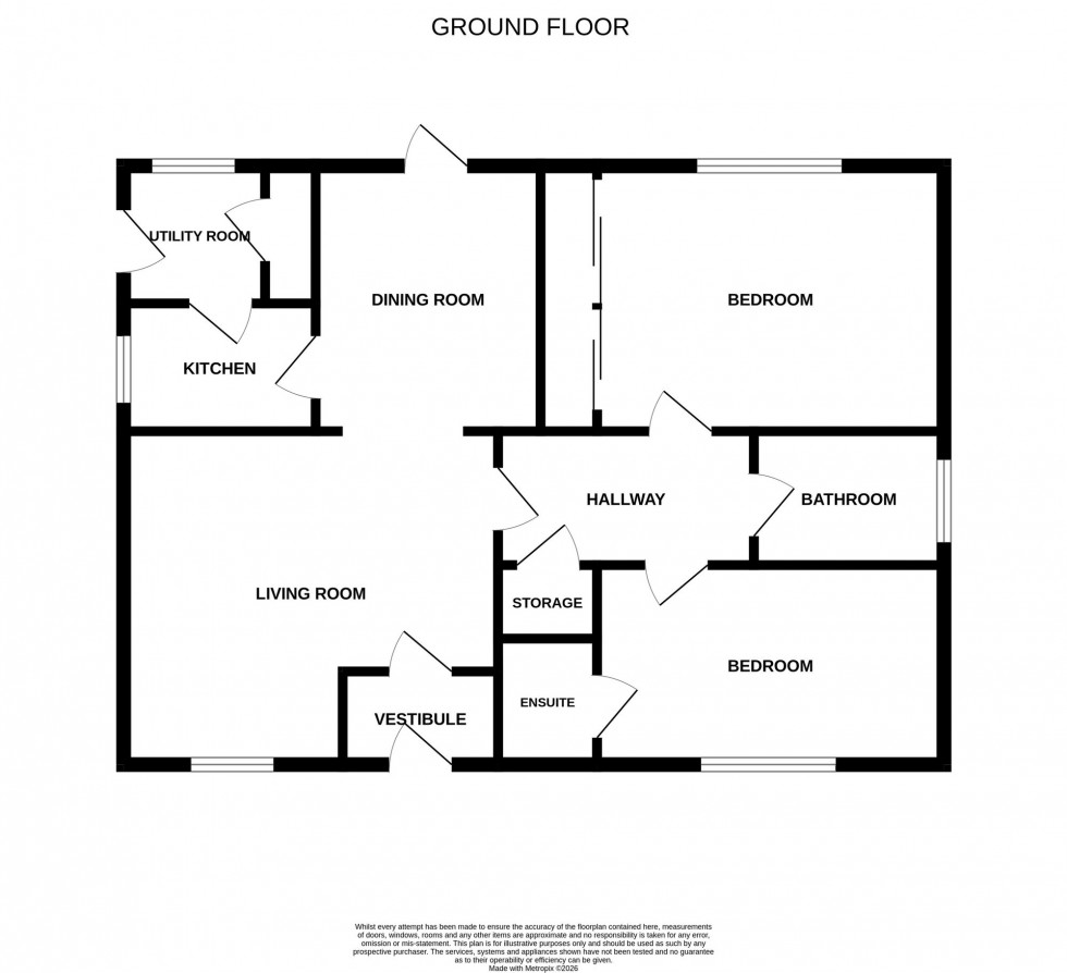 Floorplan for Curling Knowe, Crossgates, KY4