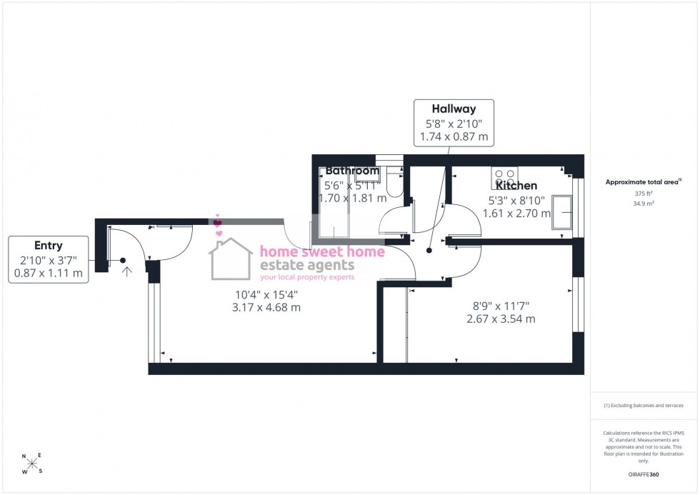 Floorplan for Hazel Avenue, Culloden, IV2