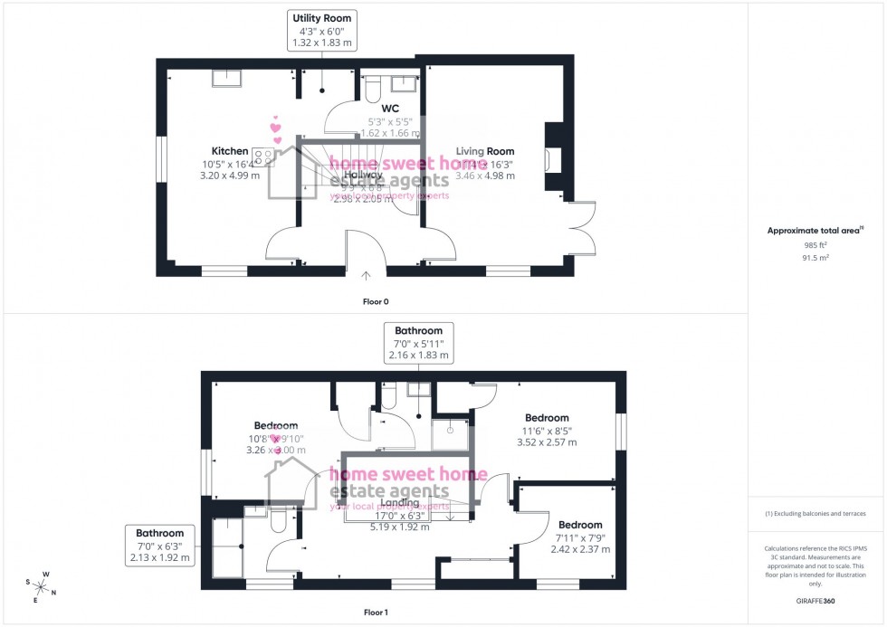 Floorplan for Hillhead Road, Tornagrain, IV2