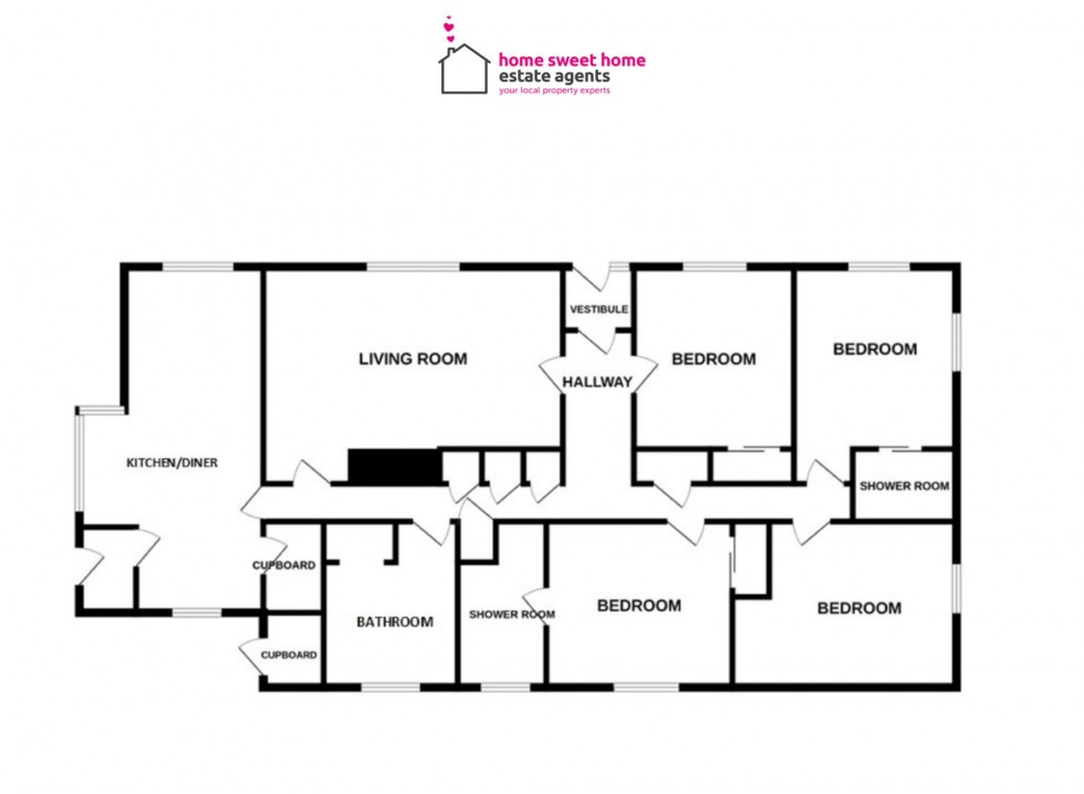 Floorplan for Riverside Terrace, Ullapool, IV26