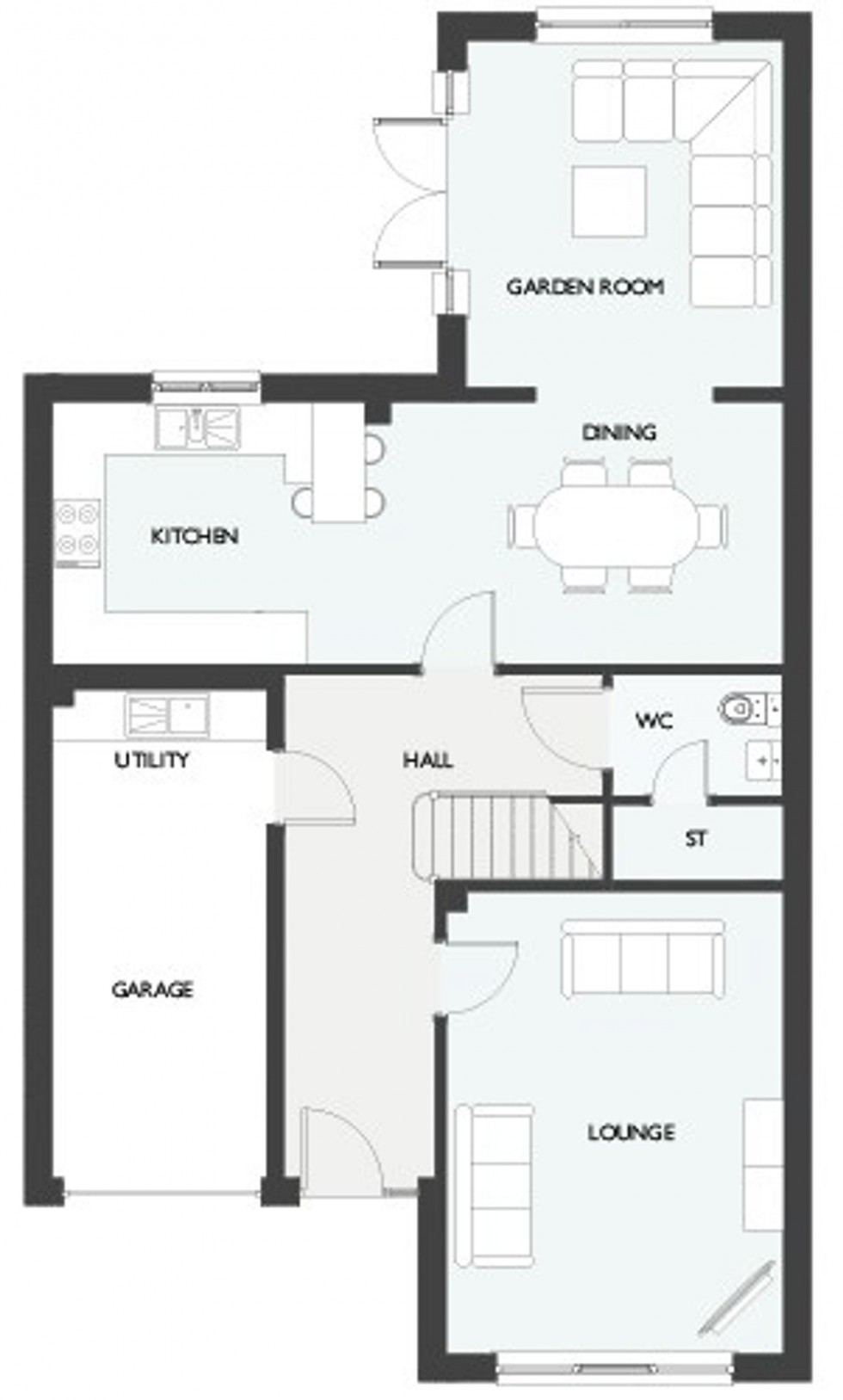 Floorplan for Torvean, Hutton Garden Room, IV3
