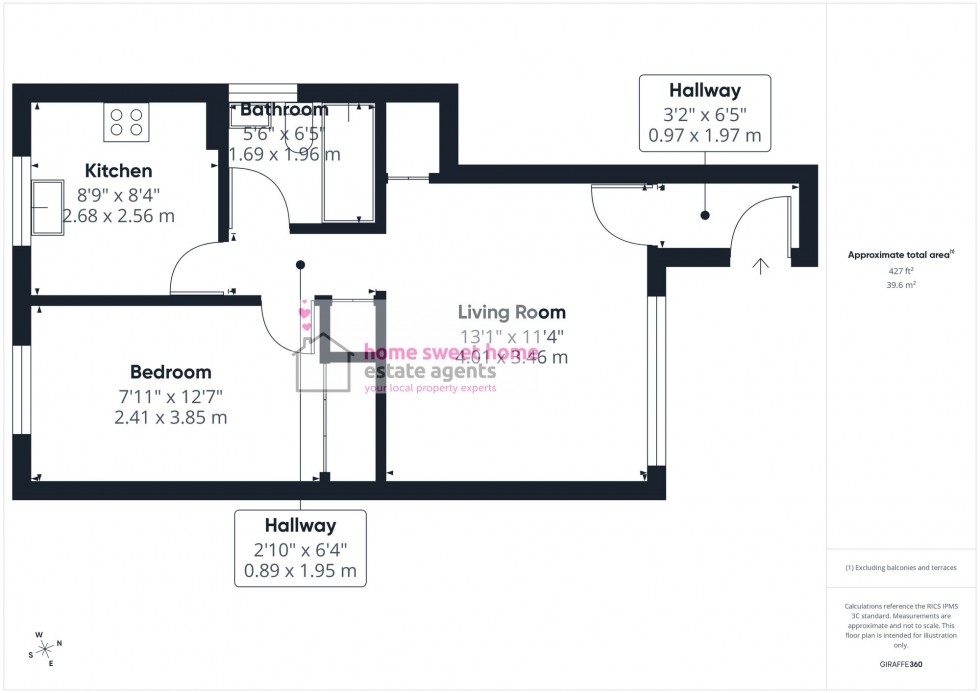Floorplan for Balnafettack Crescent, Inverness, IV3