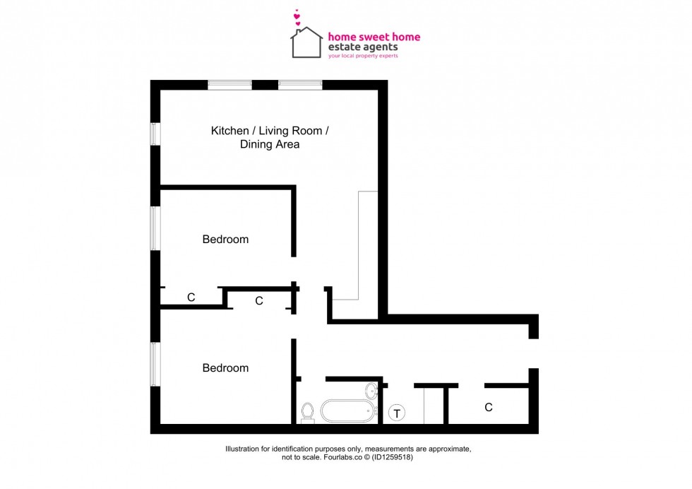 Floorplan for Strothers Lane, La Scala Apartments Strothers Lane, IV1