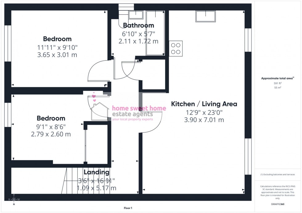 Floorplan for Macpherson Way, Ardersier, IV2