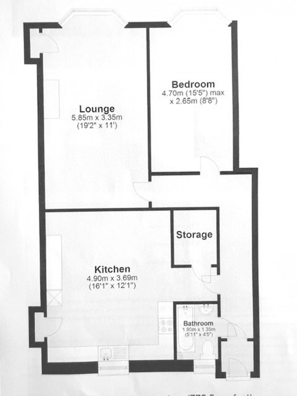 Floorplan for High Street, Kirkcaldy, KY1