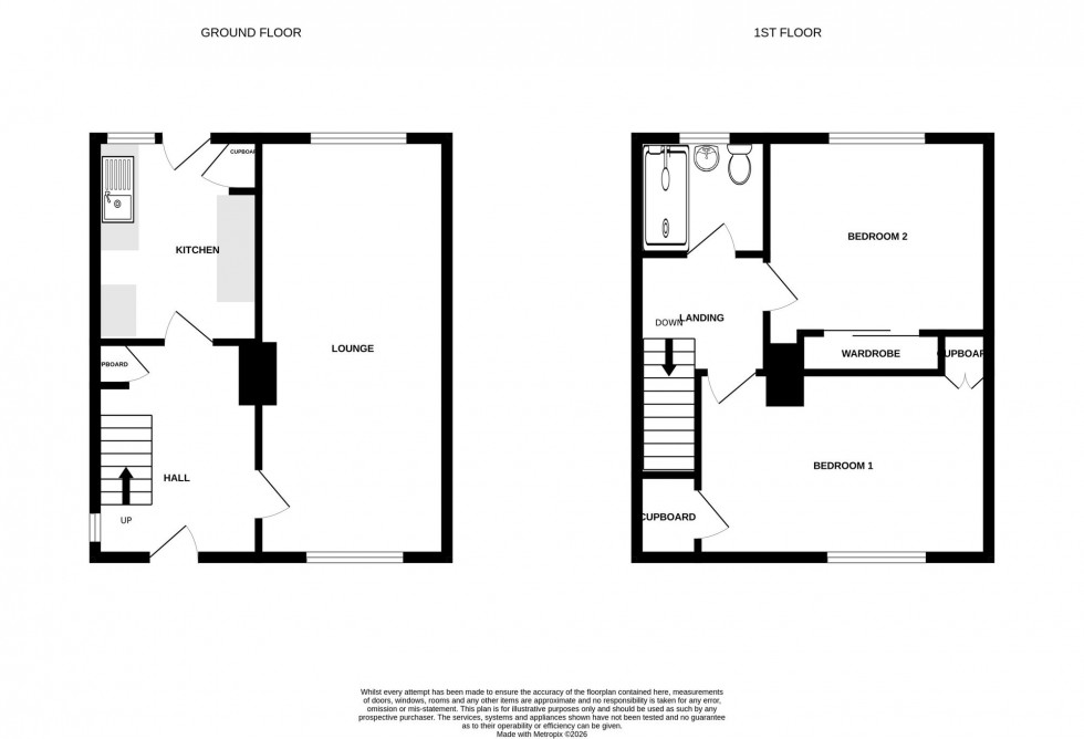 Floorplan for Balgonie Avenue, Glenrothes, KY7