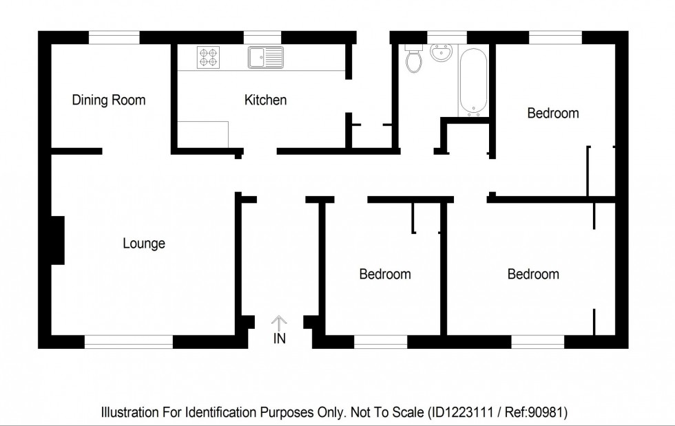 Floorplan for Glengarry Road, Inverness, IV3