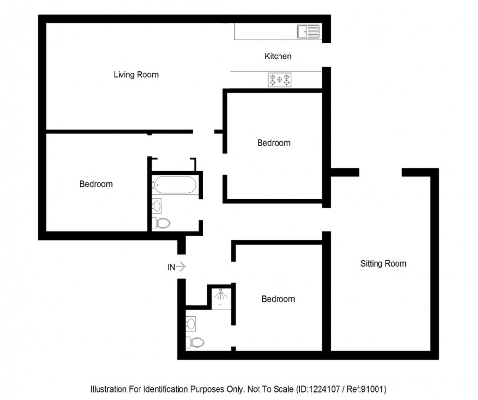 Floorplan for Grant Crescent, Maryburgh, IV7