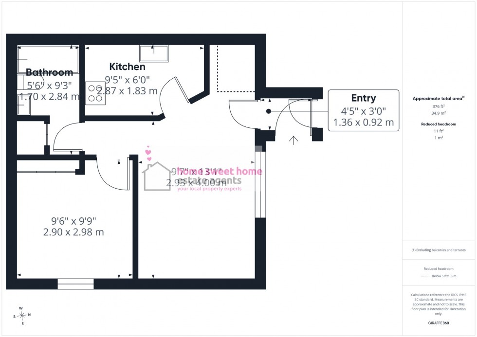 Floorplan for Towerhill Crescent, Cradlehall, IV2
