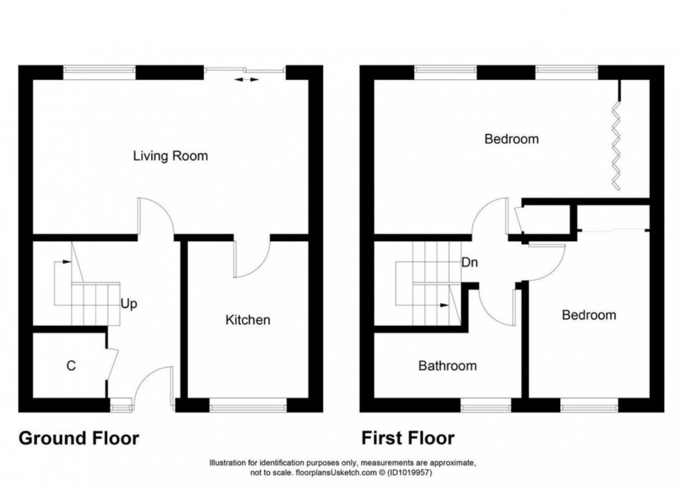 Floorplan for Cluny Place, Glenrothes, KY7