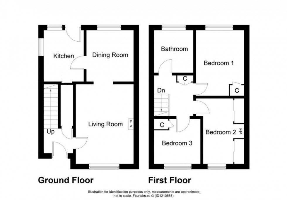 Floorplan for Downfield Place, Kirkcaldy, KY2