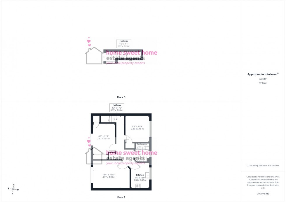 Floorplan for Castlehill Court, Inverness, IV2