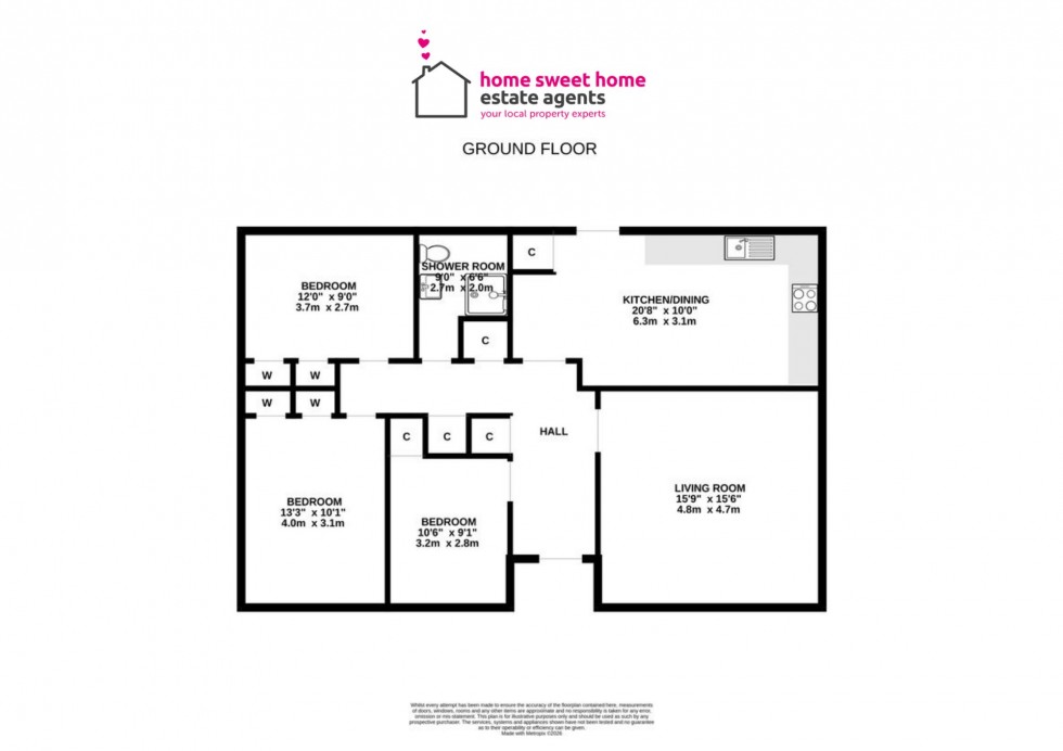 Floorplan for Mackenzie Place, Maryburgh, IV7